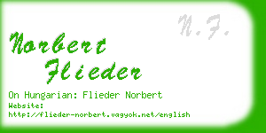 norbert flieder business card